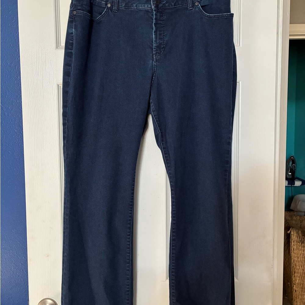 Talbots Women's Boot Cut Jeans - Deep Indigo